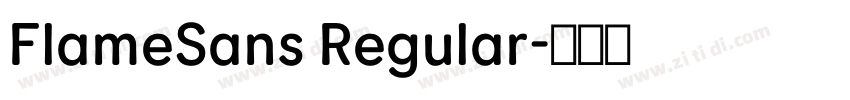 FlameSans Regular字体转换